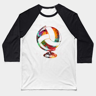 Volleyball Globe Baseball T-Shirt